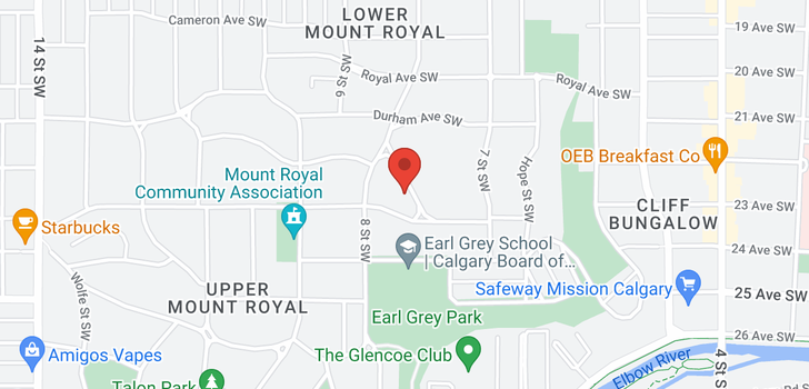 map of 2207 AMHERST ST SW